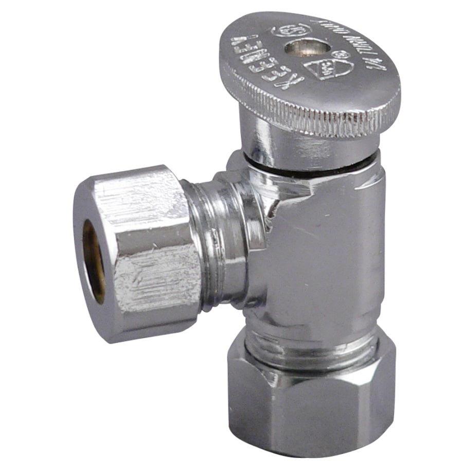 Keeney Mfg. Co. Chrome Quarter-Turn Angle Valve at Lowes.com