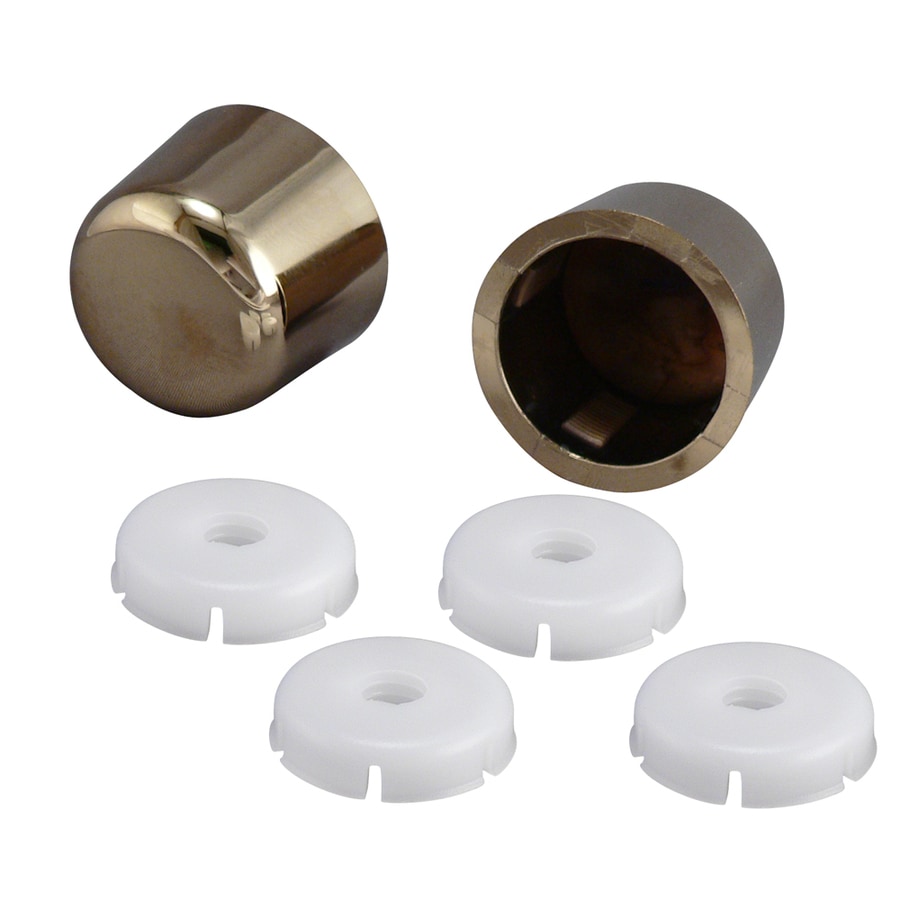 Plumb Pak Universal Polished Brass Toilet Bolt Caps at