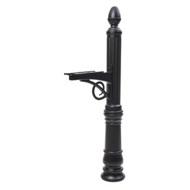 UPC 046462005108 product image for Gibraltar Mailboxes Victorian Black Mailbox Post | upcitemdb.com