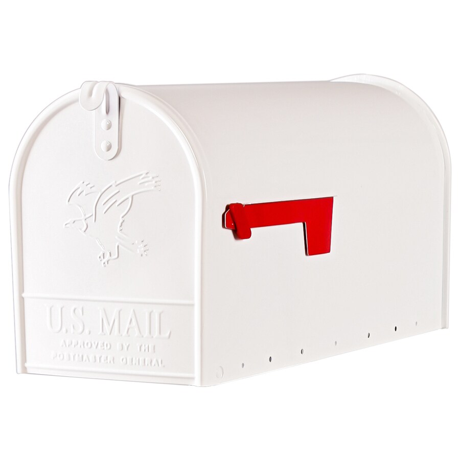 PostMaster LALM110W0 Post Mount White Metal