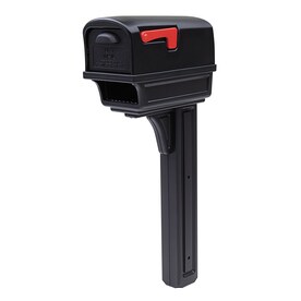 UPC 046462009946 product image for Gibraltar Mailboxes Gentry 11.9-in W x 49.6-in H Plastic Black Post Mount Mailbo | upcitemdb.com