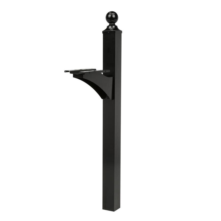Gibraltar mailboxes landover black mailbox post at lowes