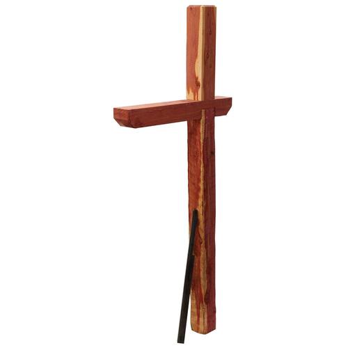 Gibraltar Mailboxes Cedar Post DriveIn Metal Stake Cedar Wood Mailbox