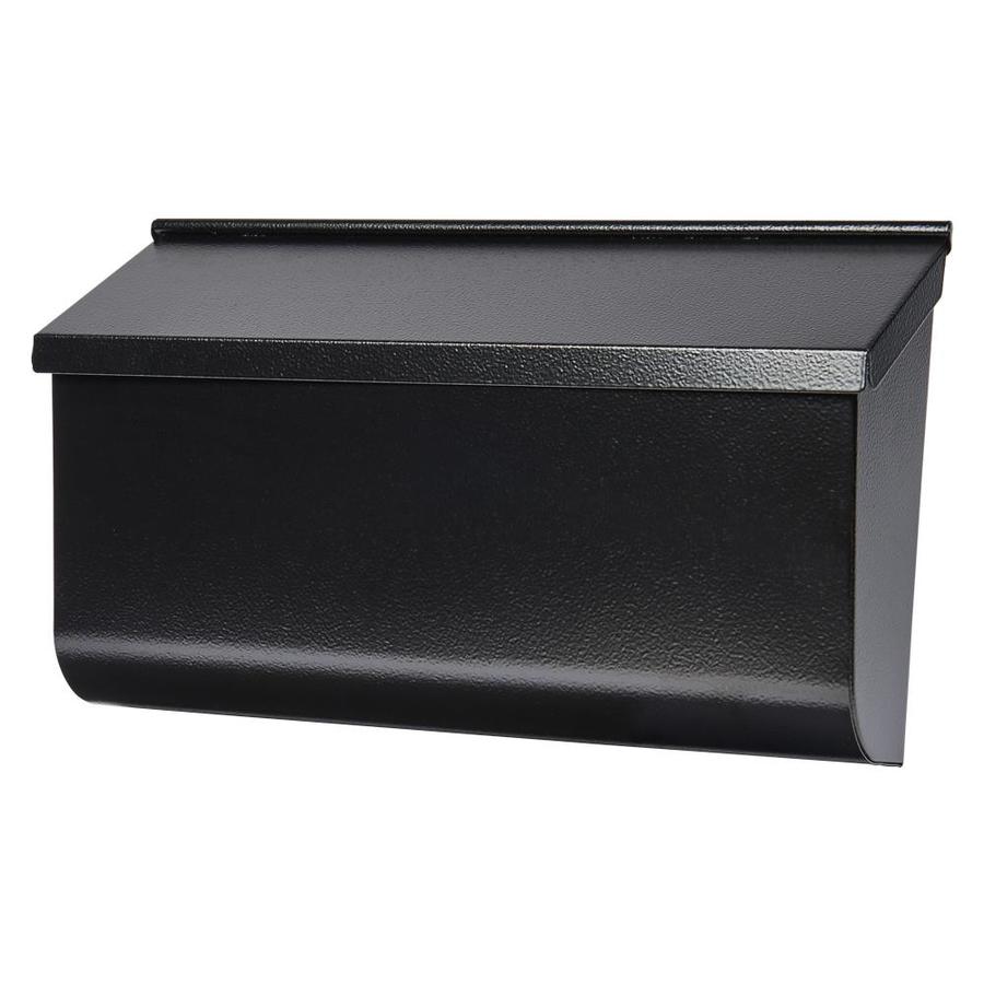 Gibraltar Mailboxes Woodlands 16.6-in W x 9.8-in H Metal Black Wall Mount Mailbox