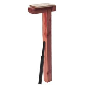 UPC 046462300128 product image for Solar Cedar Mailbox Post | upcitemdb.com