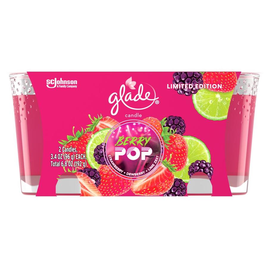 Glade Glade 6.8oz Twin Pack Candles-Berry Pop