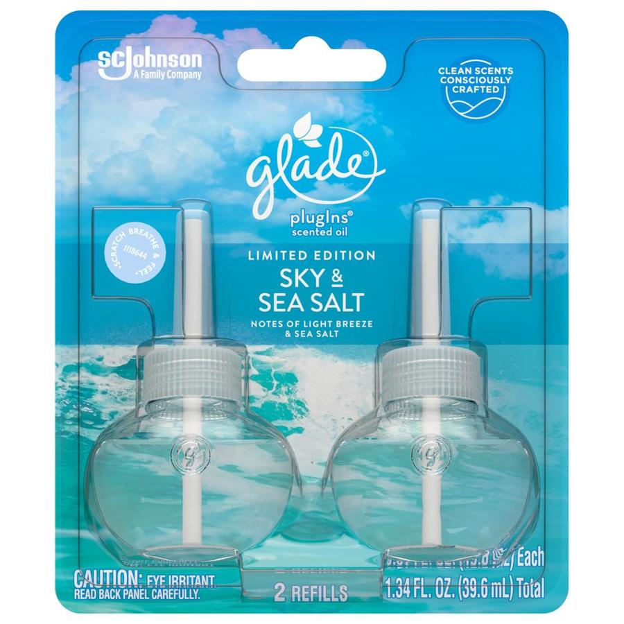 Glade 324794 2-Pack Sky and Sea Salt Plug-in Air Freshener