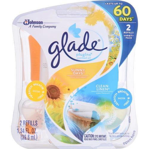 Glade 2-Pack Clean Linen and Sunny-Day Plug-In Air Freshener at Lowes.com