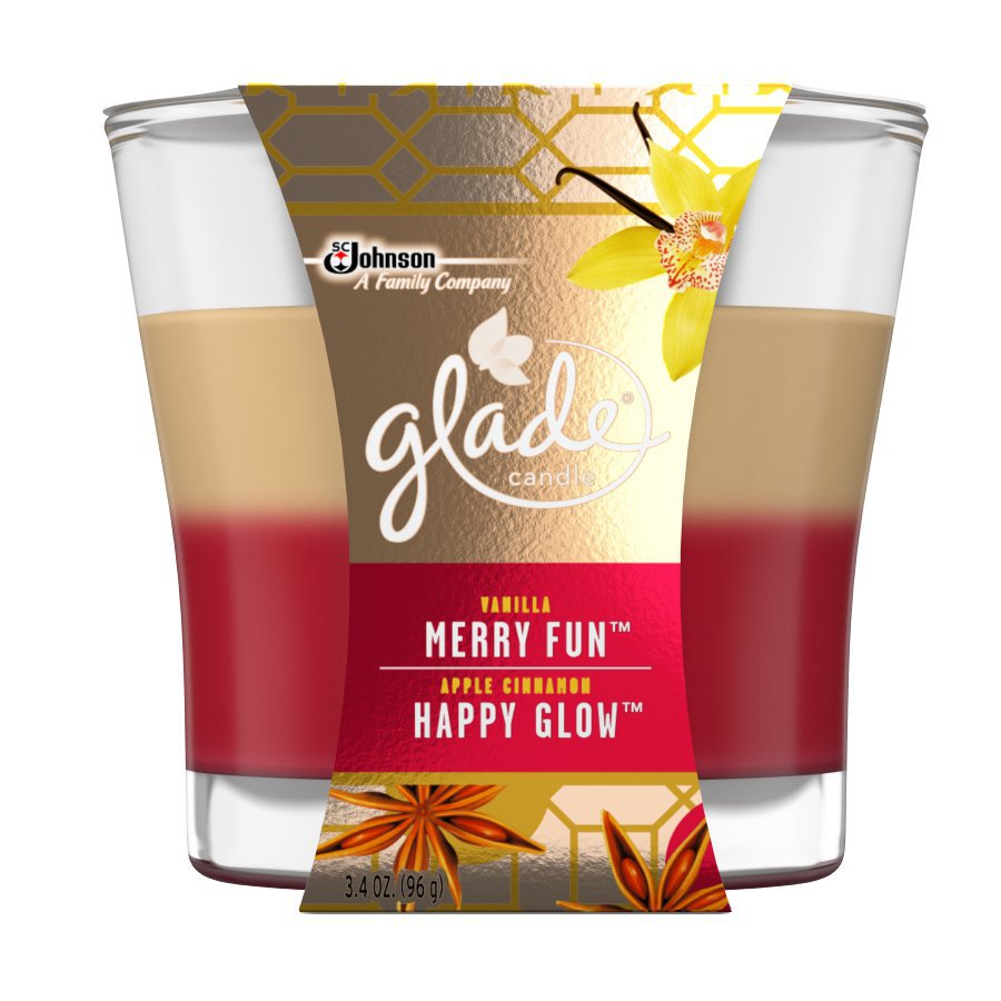 Glade 3.4oz 1Wick Apple Cinnamon and Vanilla Jar Candle in the