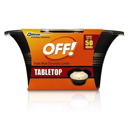 Off! 1Wick Metal Tabletop Citronella Candle in the Citronella Candles department at