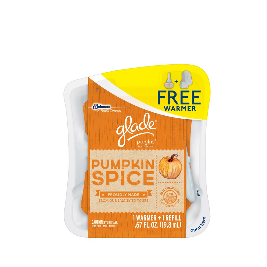 Glade .67oz Pumpkin Spice Electric Air Freshener Refill at