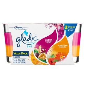 UPC 046500769689 product image for Glade 2-Pack 3.4-oz Hawaiian Breeze Vanilla Passion Fruit 1-Wick Any Occasion Ja | upcitemdb.com