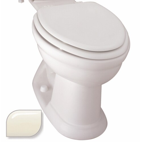 Mansfield Waverly Bone Elongated Toilet Bowl in the Toilet Bowls