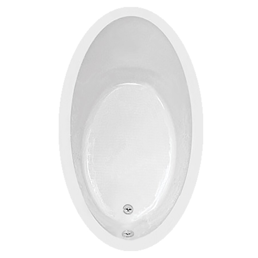 Mansfield ProFit Builder Series 36in W x 60in L White Acrylic Oval