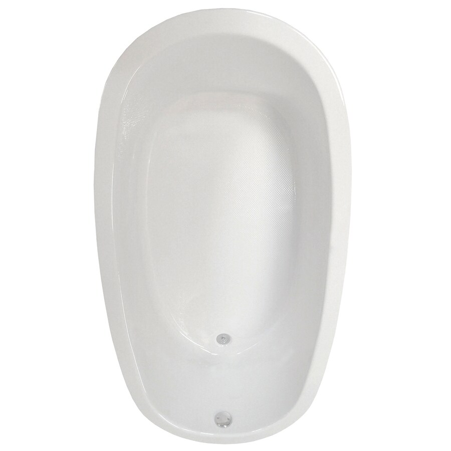 Mansfield ProFit Builder Series 36in W x 72in L White Acrylic Oval