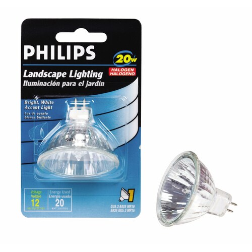 Philips 20Watt MR16 Halogen Flood Light Bulb at