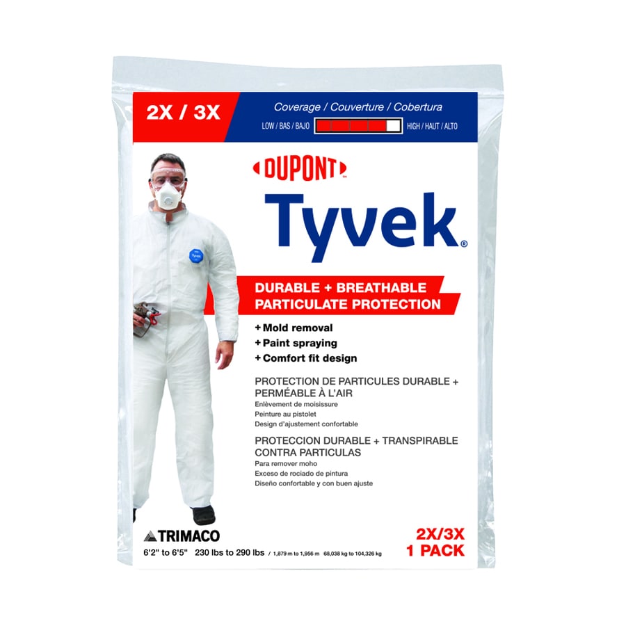 Trimaco 3xl Tyvek Paint Protective Coveralls At Lowes Com