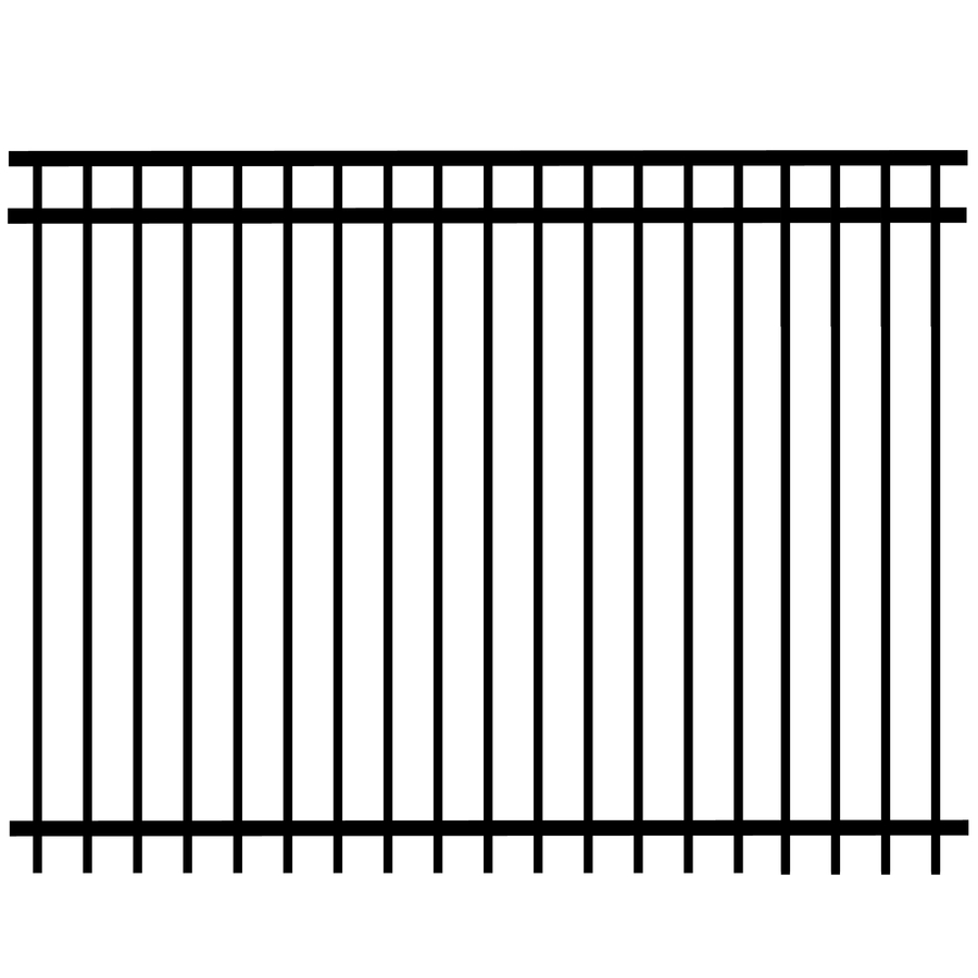 black steel fence