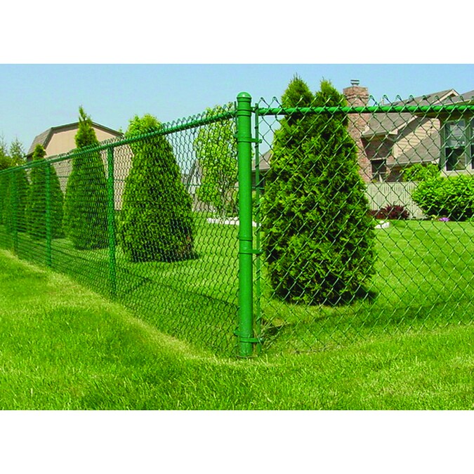 Vinyl Coated Steel ChainLink Fence Fabric 50ft x 4ft; Actual 50ft x 4ft) in the