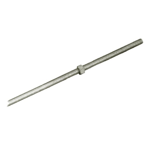 3/8in x 20ft Galvanized Steel ChainLink Fence Panel Clamp Set at