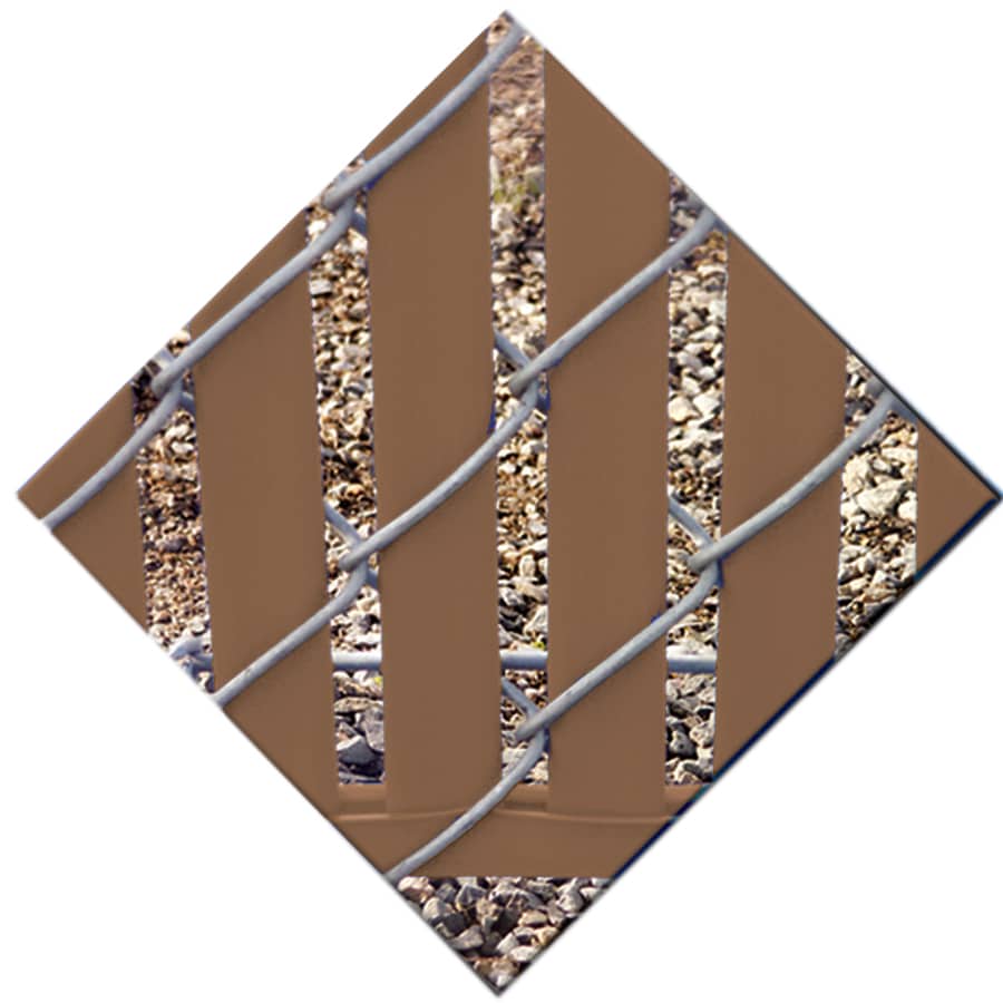 Merchants Metals 11980BR 44.5-in Brown Chain-Link Fence Privacy Slat