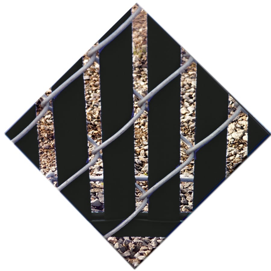 Merchants Metals 11939BK 1-1/4-in x 44-1/2-in Black Chain-Link Fence Privacy Slat