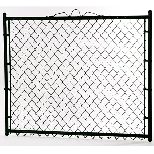 4ft H x 4ft W VinylCoated Steel Chain Link Fence Gate in the Chain