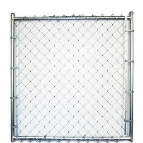 Galvanized Steel Chain-Link Fence Walk-Thru Gate (Common: 4-ft x 7-ft ...