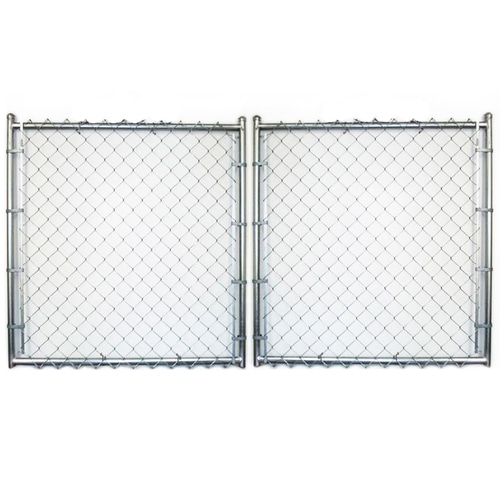 6-ft x 14-ft Galvanized Steel Chain-Link Drive Gate at Lowes.com