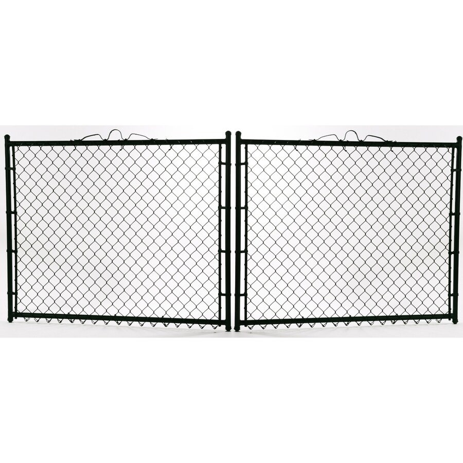5 Ft H X 10 Ft W Vinyl Coated Steel Chain Link Fence Gate In The Chain