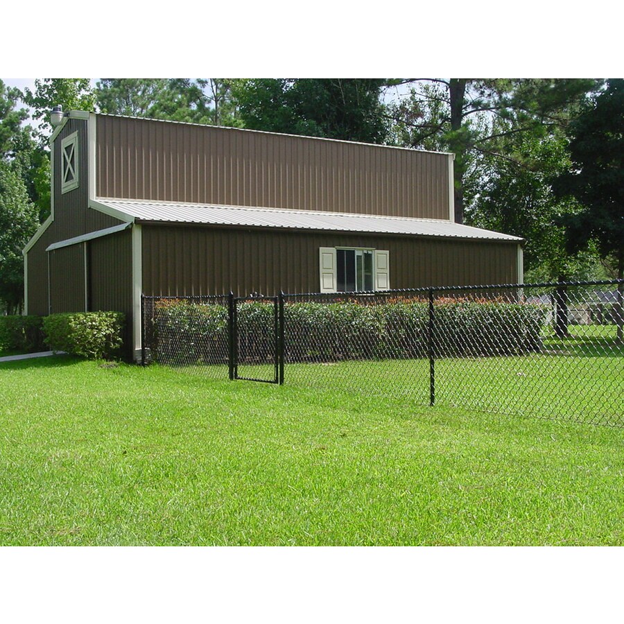 3.5-ft H x 12-ft W Vinyl-Coated Steel Chain Link Fence Gate in the ...