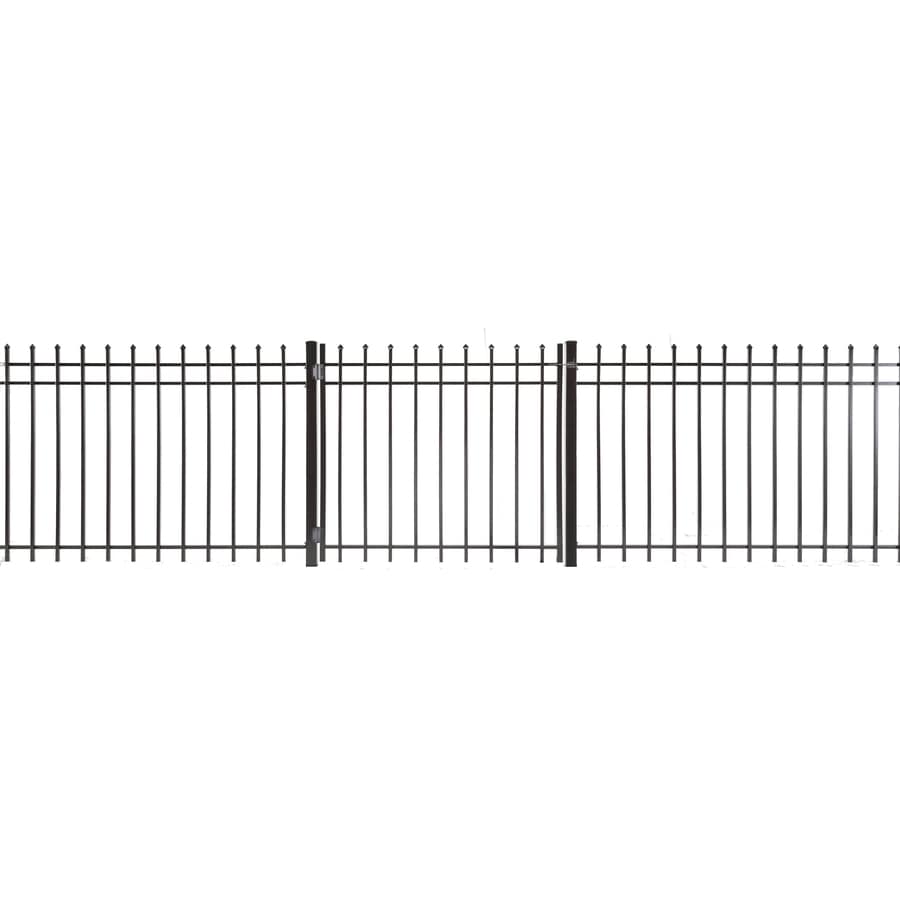 (Common: 4-ft x 4-ft; Actual: 3.83-ft x 3.66-ft) Lafayette Powder Coated Steel Pressed-Point Decorative Metal Fence Gate