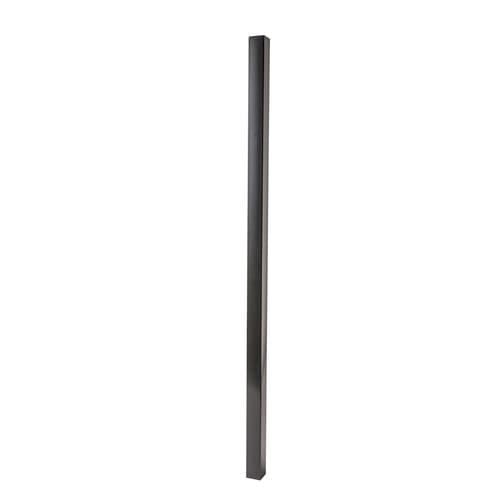 3-in X 3-in W X 10-ft H Black Galvanized Steel Universal Fence Post In ...