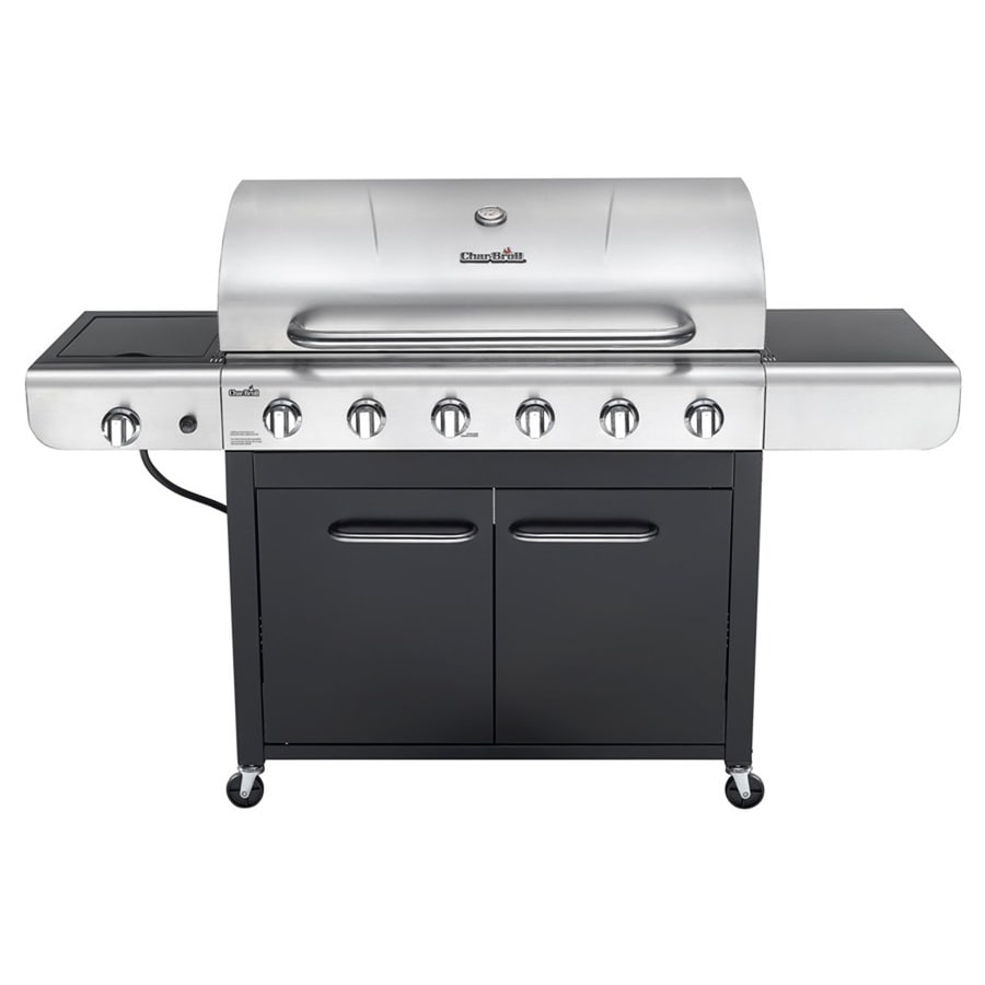 Shop Char-Broil Black/Stainless 6-Burner (48000.0-BTU ...