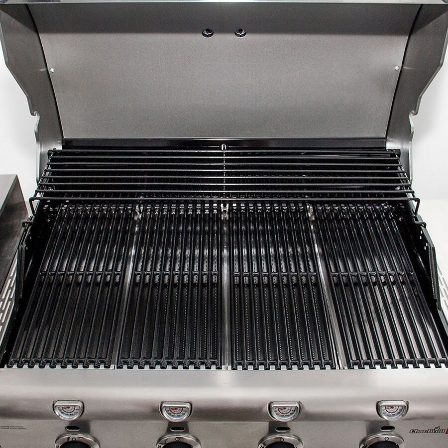 med sig mm Installere Char-Broil Commercial TRU-Infrared Stainless Steel 4-Burner Liquid Propane Infrared  Gas Grill with 1 Side Burner at Lowes.com
