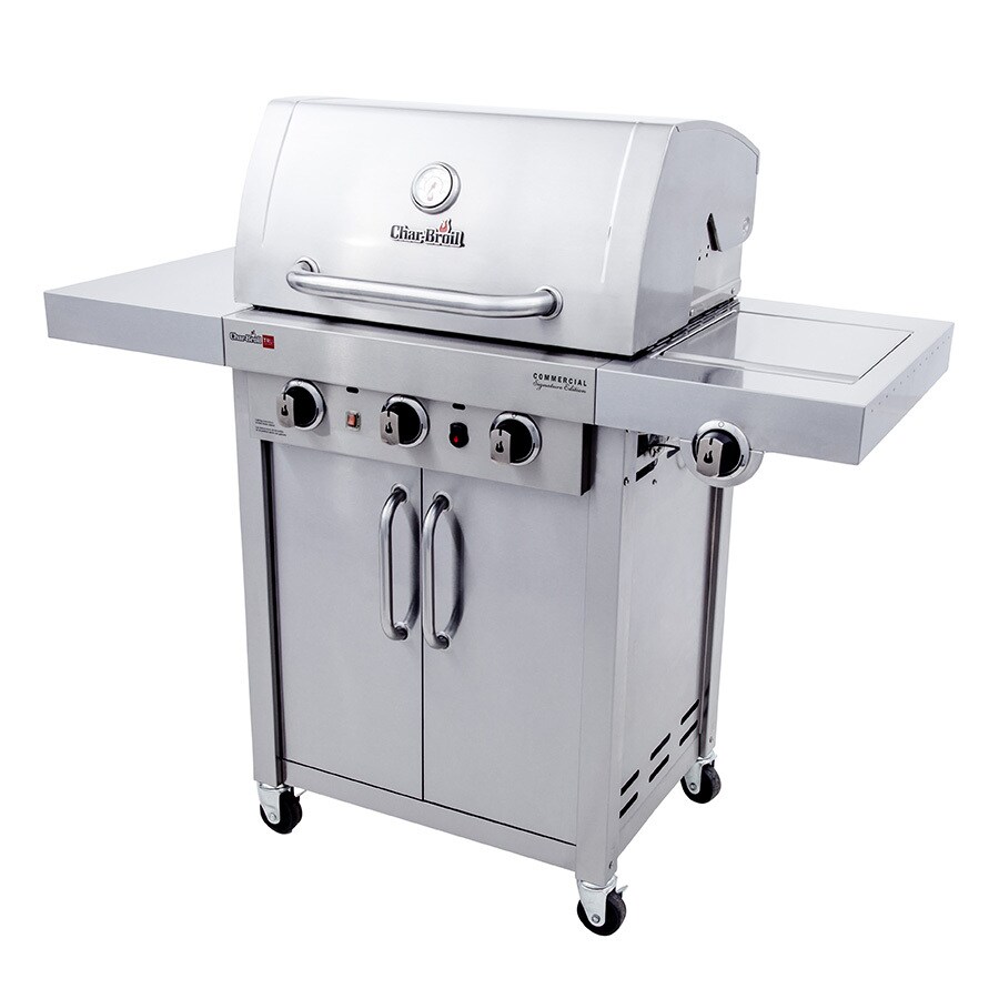 Char-Broil Commercial- Signature Addition Stainless 3-Burner Liquid ...