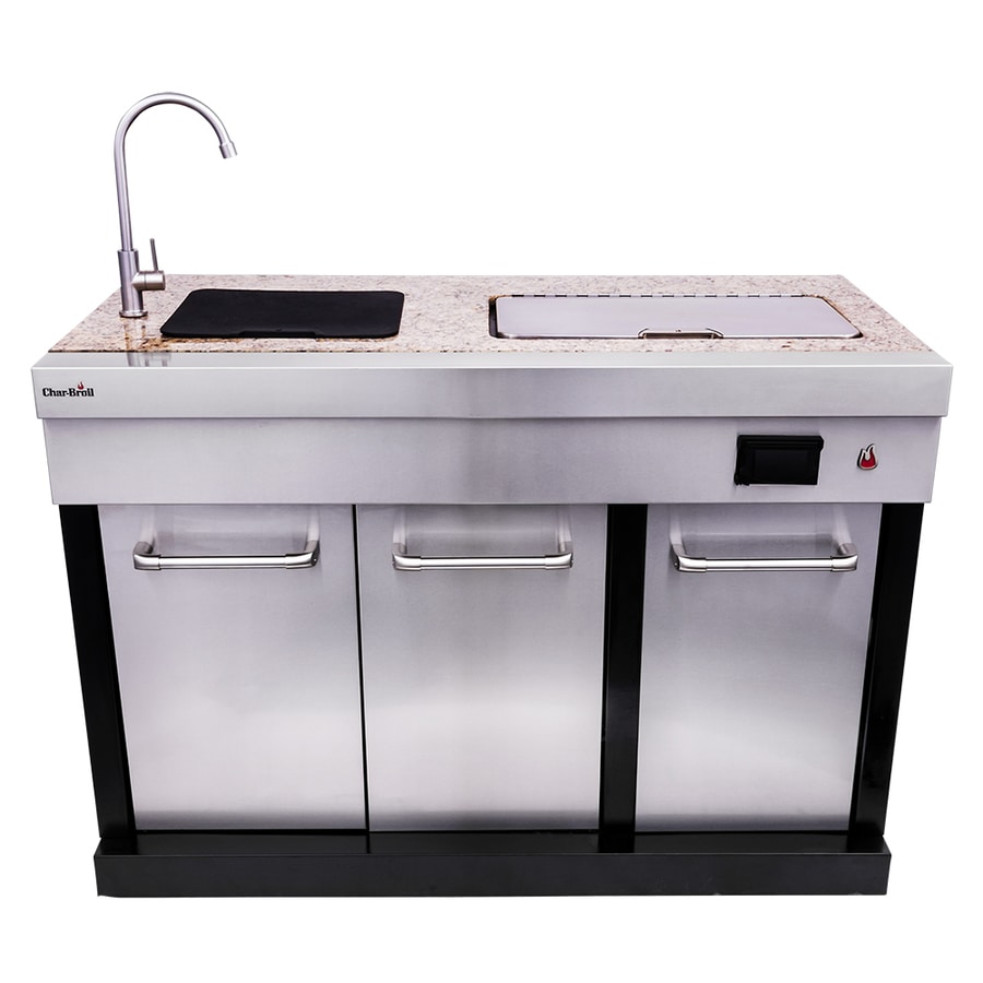 Char Broil Medallion 50inches W X 25inches D X 48 6 In H Outdoor Kitchen Sink In The Modular Outdoor Kitchens Department At Lowes Com