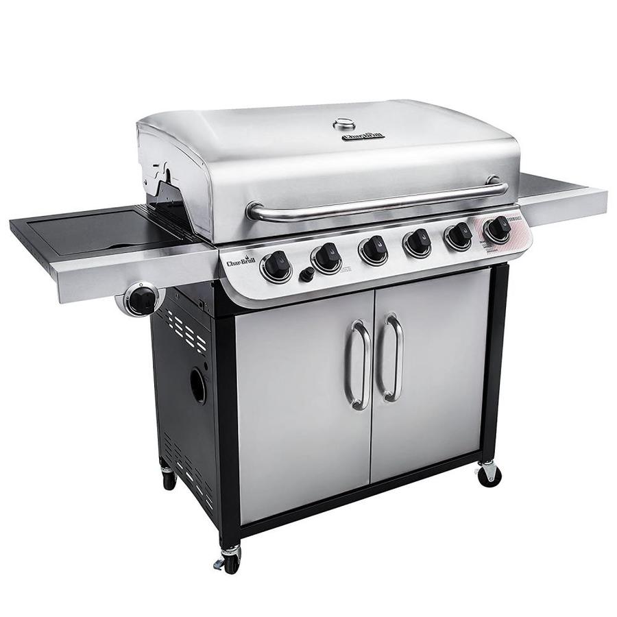 Char-Broil Performance Stainless Steel 6-Burner Liquid Propane Gas Char Broil 6 Burner Stainless Steel Gas Grill