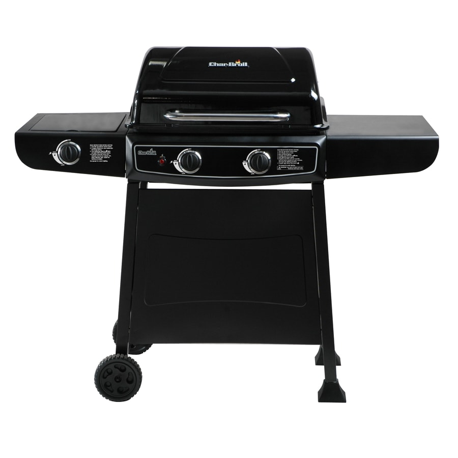 Char Broil 2 Burner Liquid Propane Gas Grill with 1 Side Burner at