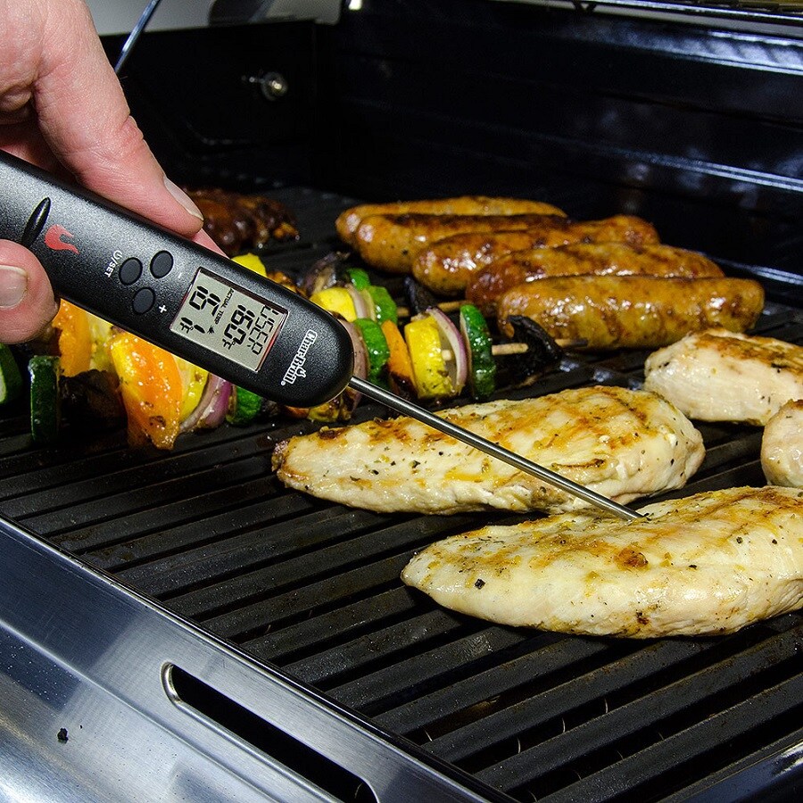 Wireless Probe Grill Thermometer Silver - Bbq Dragon : Target