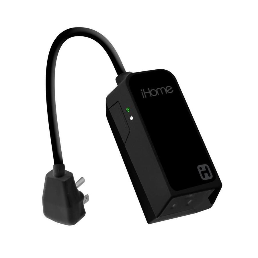 IHome IHome Control 120 Volt Black Wi Fi Smart Plug At Lowes Com   047532913491 