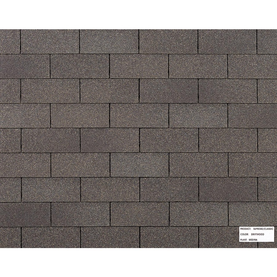 Owens Corning Classic 33.33-sq Ft Driftwood Traditional 3-Tab Roof ...