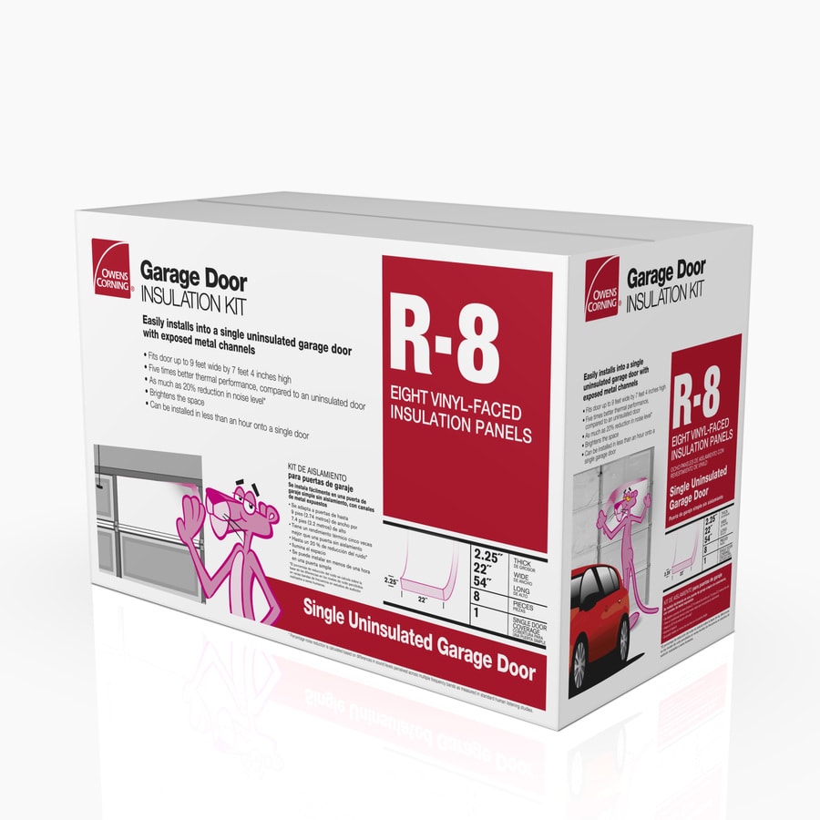 Garage Door Insulation Kit R 8 66 Sq Ft Single Faced Fiberglass Roll Insulation With With Sound Barrier 22 In W X 4 5 Ft L