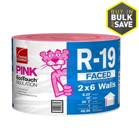 Insulation Accessories At Lowes Owens Corning Ecotouch R 19 48 96 Sq Ft Single Faced Fibergl Roll Insulation With