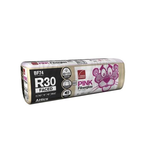 Owens Corning R-30 58.67-sq ft Faced Fiberglass Batt Insulation with ...