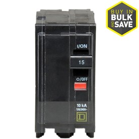 Square D Qo 15-Amp 2-Pole Standard Trip Circuit Breaker