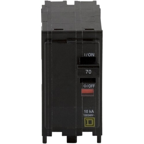 Square D QO 70Amp 2Pole Standard Trip Circuit Breaker in the Circuit