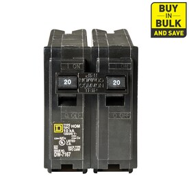 UPC 047569062766 product image for Square D Homeline 20-Amp Double-Pole Circuit Breaker | upcitemdb.com