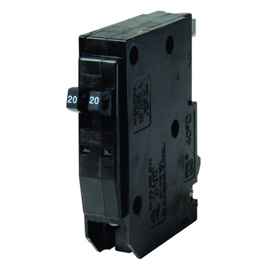 Square D QO 20-Amp 1-Pole Tandem Circuit Breaker in the ...