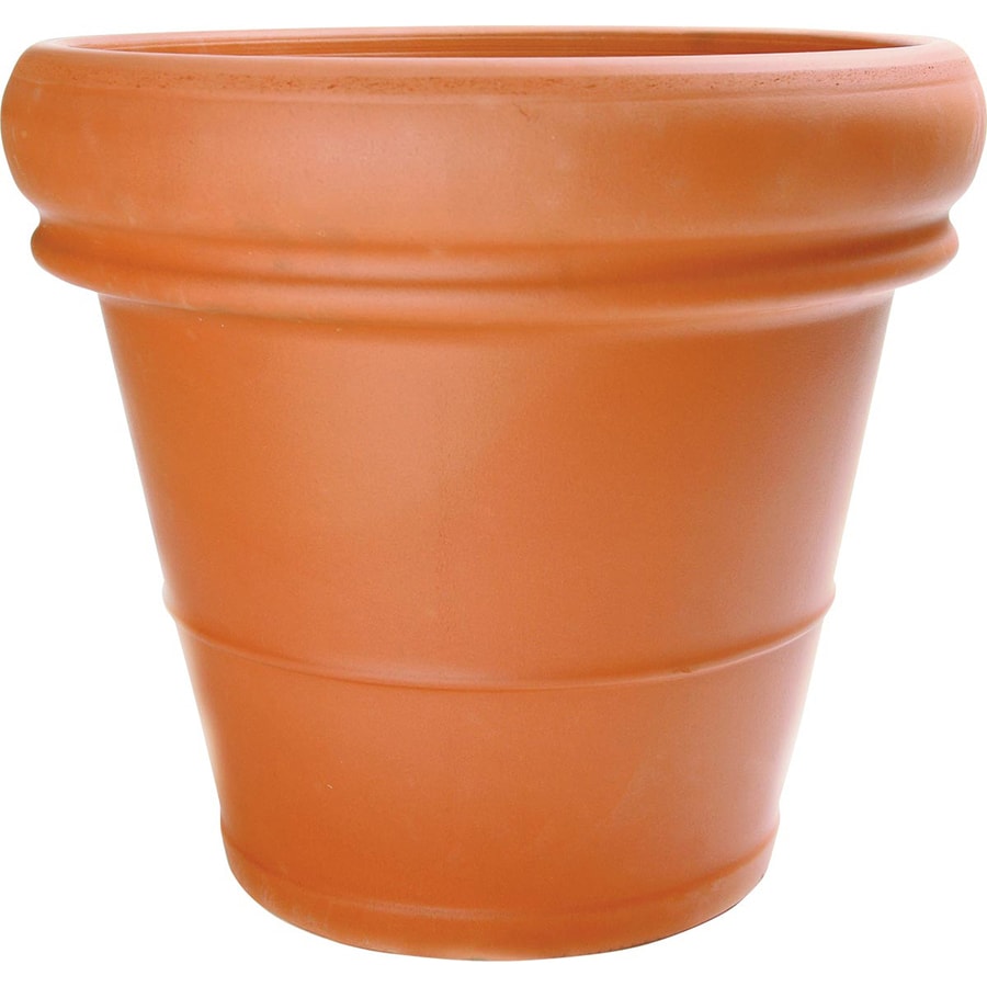 Pennington 24.0150in x 20.6690in Rust Terracotta Traditional Planter at